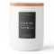 Simple Candle Label Minimalist Black & White