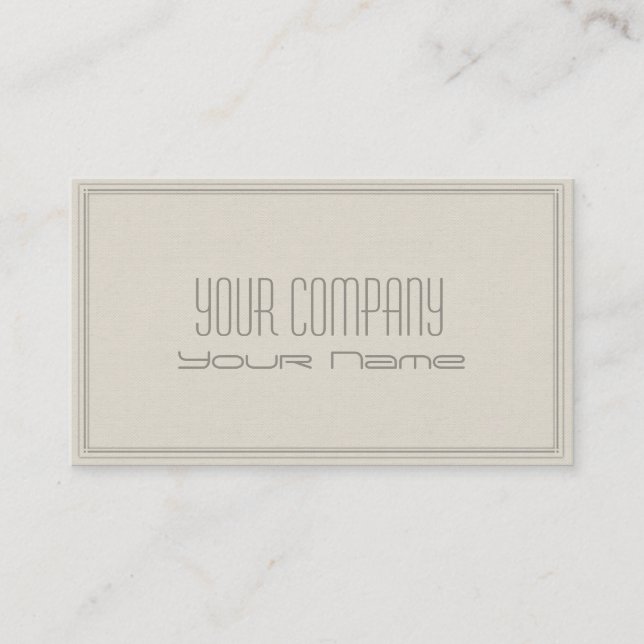 Simple Canvas Minimal Corporate  Business Card (Front)