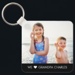 Simple Caption Personalized Photo Keychain<br><div class="desc">Keep your keys safe and spectacular with a personalized keychain. Designed by Berry Berry Sweet,  Modern Stationery and Personalized Gifts. Visit our website at www.berryberrysweet.com to see our full product lines.</div>