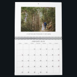 Simple Captions Photo Calendar<br><div class="desc">Customize with 14 or more of your own photos including front and back covers. Simple captions below each photo for every month; single page and twp page layout options are available.</div>