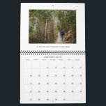 Simple Captions Photo Calendar<br><div class="desc">Customize with 14 or more of your own photos including front and back covers. Simple captions below each photo for every month; single page and twp page layout options are available.</div>