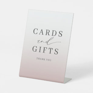 Simple Cards & Gifts Rose Gold Wedding Pedestal Sign