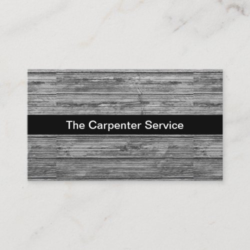 Simple Carpenter Business Card Design