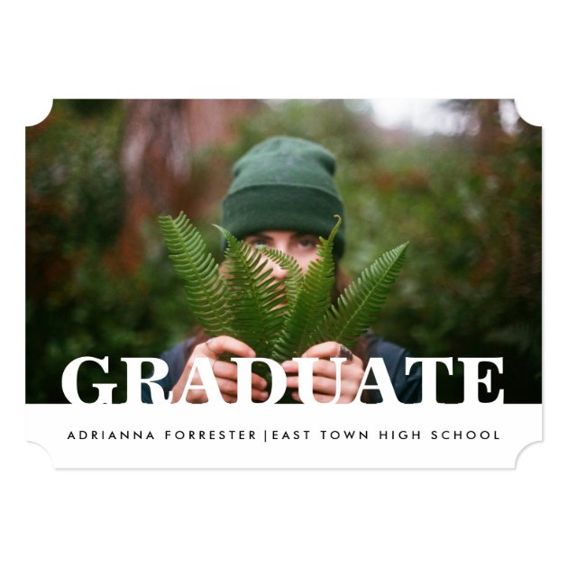 Simple Casual Graduate Photo Card