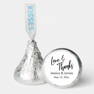 Simple Casual Handwriting Typography Love & Thanks Hershey®'s Kisses®