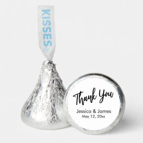 Simple Casual Handwriting Typography Thank You Hersheys Kisses