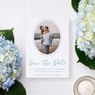 Simple Casual Handwritten Wedding Save the Date Letterpress Photo Cards