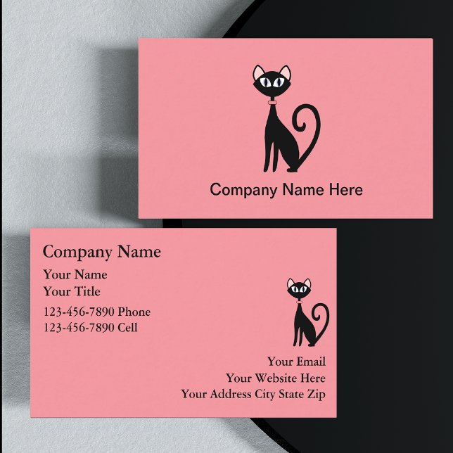 Simple Cat Business Cards (Creator Uploaded)