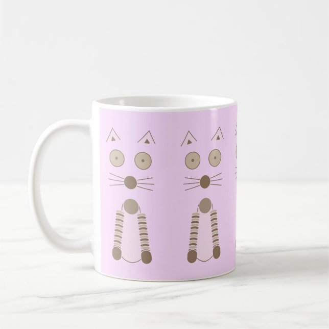 Simple Cat Coffee Mug (Left)