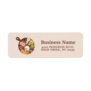 Simple Catering Packaging Label Scan the QR code