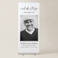 Simple Celebration of Life Funeral Memorial Photo