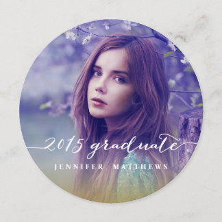 Simple Chalkboard 2015 Graduation Party Invitation