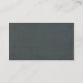 Simple Chalkboard Equine Dentist Business Card (Back)