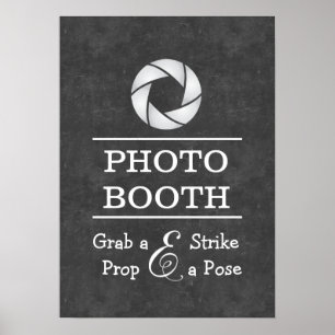Simple Chalkboard Photobooth Sign