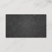 Simple Chalkboard Screenwriter Business Card (Back)