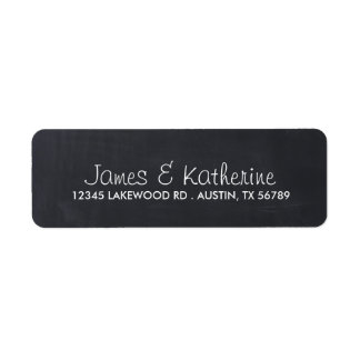Simple Chalkboard Wedding Address Labels