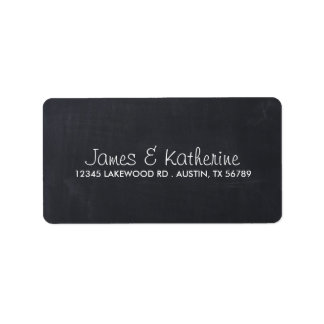 Simple Chalkboard Wedding Address Labels