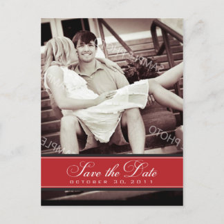 Simple Chandelier Save the Date Photo Postcard