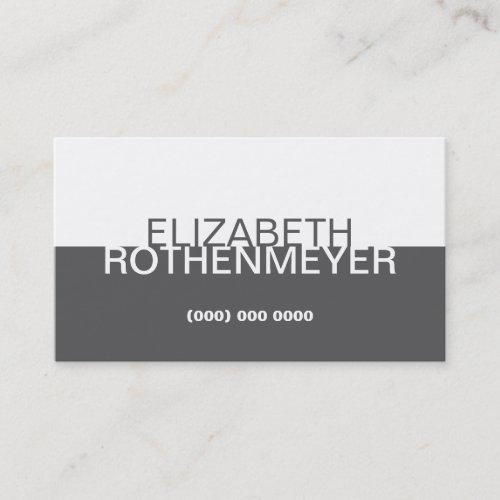 Simple Charcoal Panel Business Card