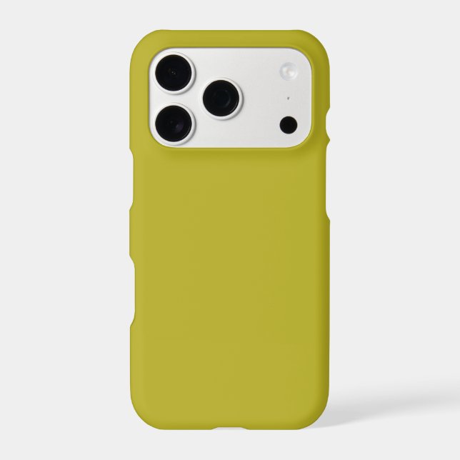 Simple Chartreuse Green Solid Plain Color iPhone Case (Back)