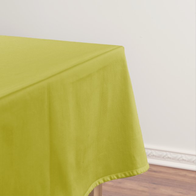 Simple Chartreuse Green Solid Plain Color Tablecloth (In Situ)