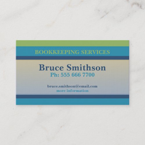 Simple Checks &amp; Stripes Budget Business Card