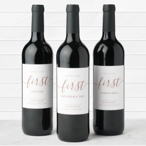 Simple Cheers to Your First Personalized Wine Labe Wine Label