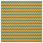 Simple chevron pattern from turquoise to yellow fabric