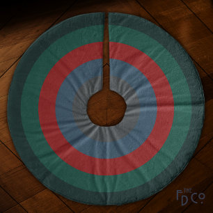 Simple Chic Christmas Warm & Cozy Striped Fleece Tree Skirt