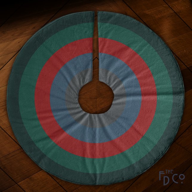 Simple Chic Christmas Warm & Cozy Striped Fleece Tree Skirt (Creator Uploaded)