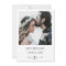 Simple Chic Engagement Save the Date Custom Photo