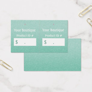 Simple Chic Mint Boutique Retail Sales Hang Tags