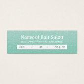 Simple Chic Mint Salon Appointment Reminder (Front)