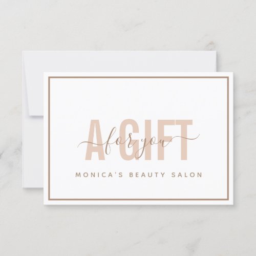Simple Chic Modern Peach Typography  Calligraphy