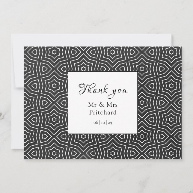 Simple Chic Moroccan Thank You (Front)