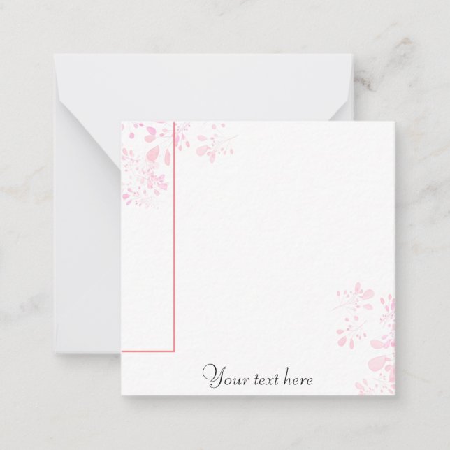Simple chic note card (Front)