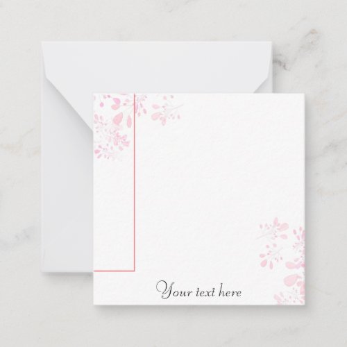 Simple chic note card