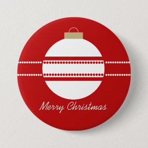 Simple Chic Ornament Christmas Button