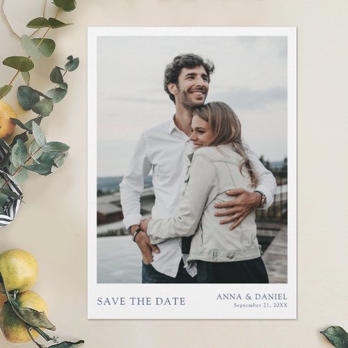 Simple Chic Photo Save the Date Wedding Invite