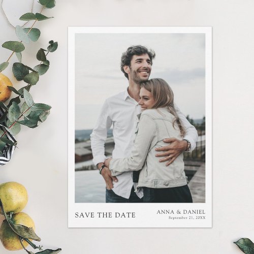 Simple Chic Photo Save the Date Wedding Invite