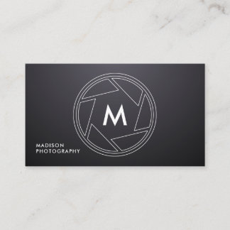 Simple & Chic Photography Black Business Card