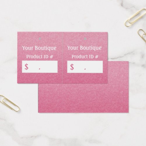 Simple Chic Pink Boutique Retail Sales Hang Tags