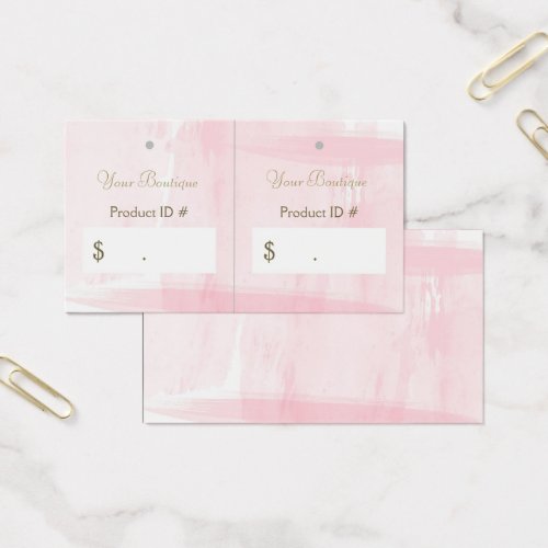 Simple Chic Pink Boutique Retail Sales Hang Tags