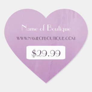 Simple Chic Purple Boutique Retail Price Tags
