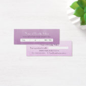 Simple Chic Purple Salon Appointment Reminder (Desk)
