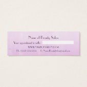 Simple Chic Purple Salon Appointment Reminder (Back)