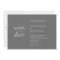 Simple chic shimmer elegance charcoal gray wedding