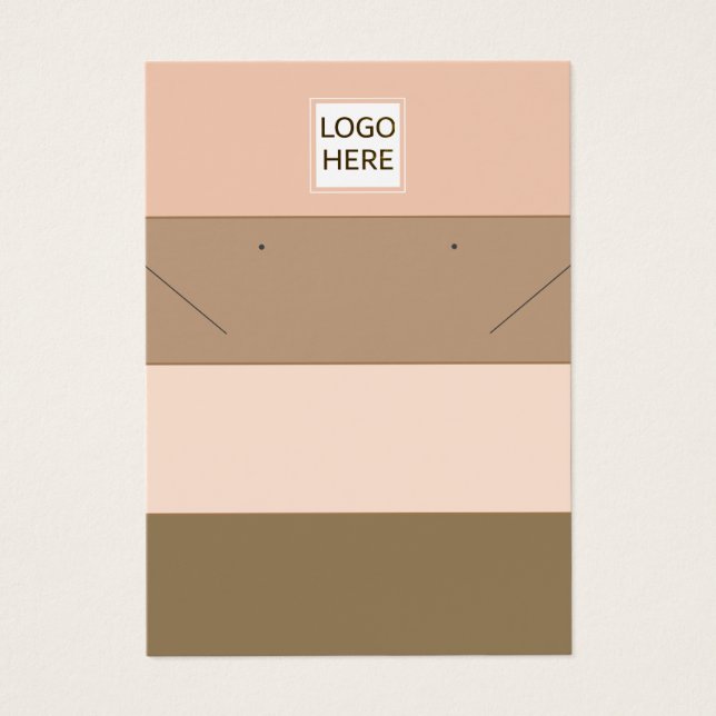 Simple chic Stripe Earrings Necklace Display Car (Front)