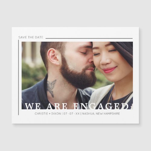 Simple Chic Trendy Typography Script Photo Couple