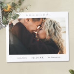 Simple Chic Wedding Guest Book with Photo<br><div class="desc">This wedding guest book features a simply chic modern minimalist design. It features your favorite photo on the front with 'WEDDING GUEST BOOK' above it and your names, date and wedding location below it. You can edit the WEDDING GUEST BOOK text above the photo to show a different message, or...</div>